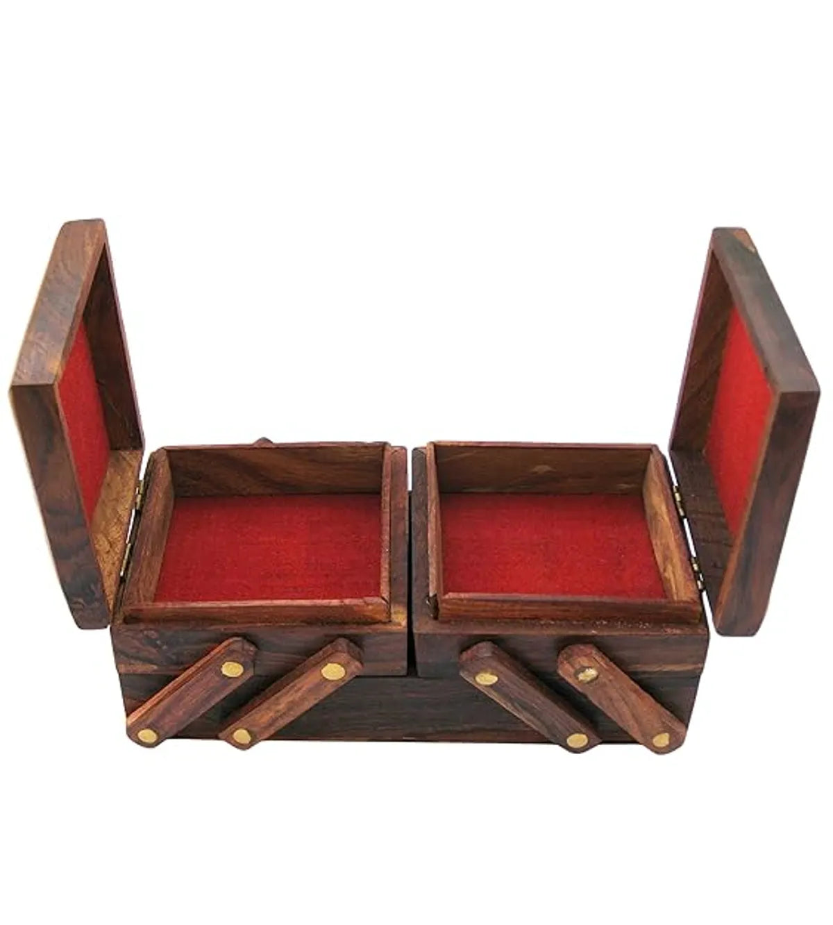 Wooden Jewellery Box for Women - Wood Brown Finish