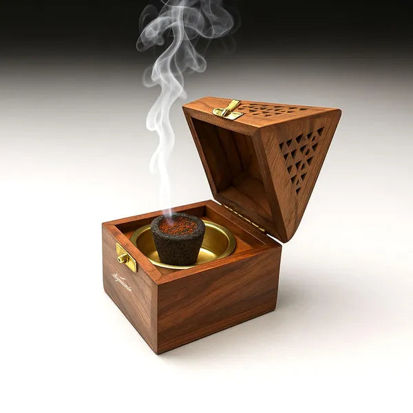 Sheesham Wood Dhoop Batti Stand | Incense Holder for Pooja & Decor Pack Of 2